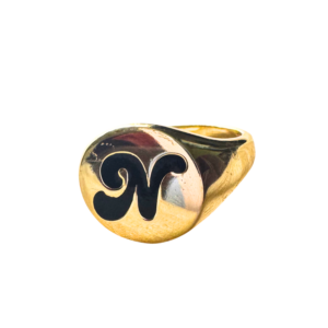 Gold Logo Signet Ring